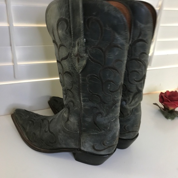 Lucchese Seagreen Madras goat M5037 size 9 - Picture 2 of 3